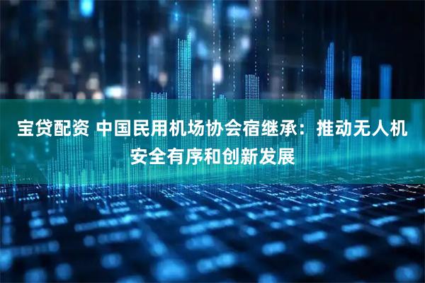 宝贷配资 中国民用机场协会宿继承：推动无人机安全有序和创新发展